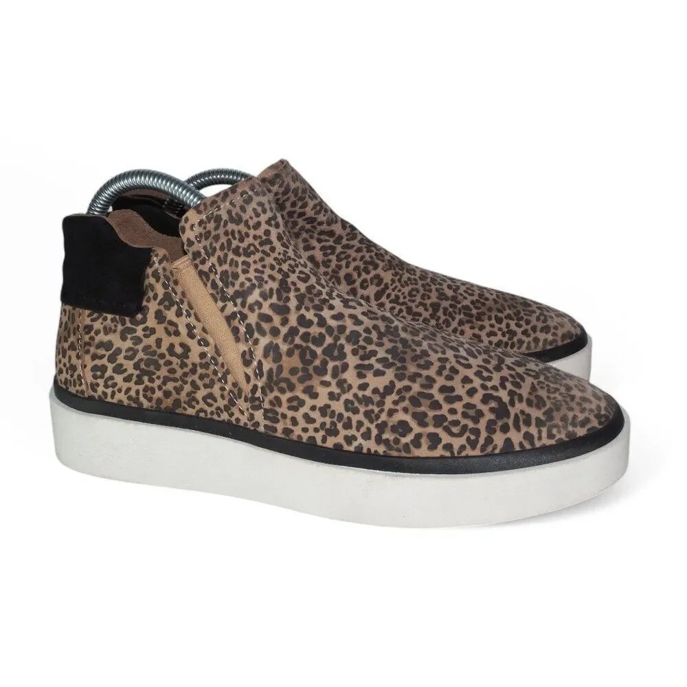 DV‎ Dolce Vita Vinni Microsuede Cheetah Chelsea Fashion Sneakers Women's 8.5